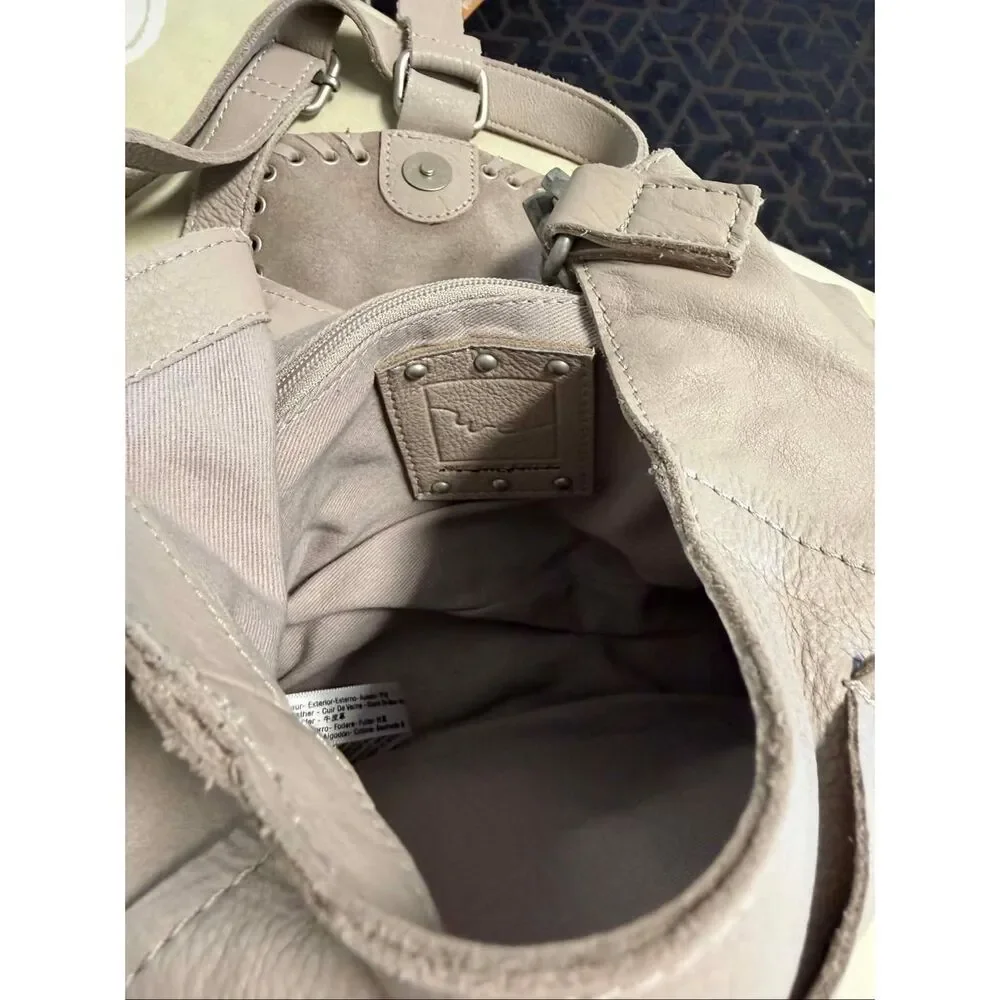 New Free People We The Free Baby Leigh Distressed Tote Bag One Size